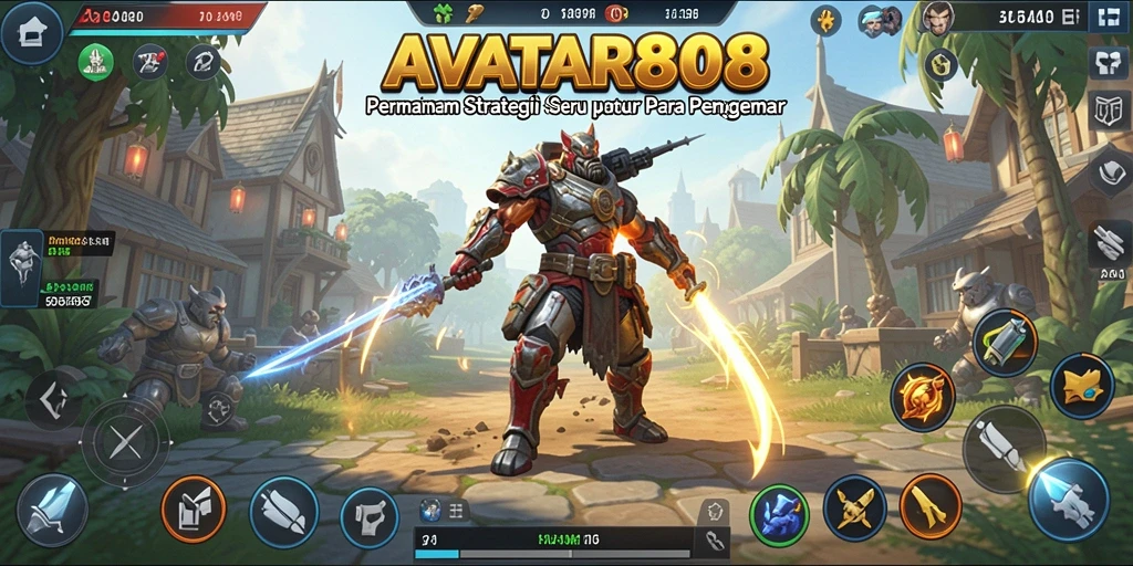 Tangkapan layar <strong>AVATAR808</strong> menampilkan aksi strategi yang mendebarkan di medan perang.