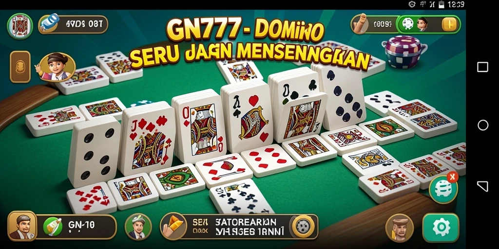 Tampilan menarik dari gameplay Domino di GN777.
