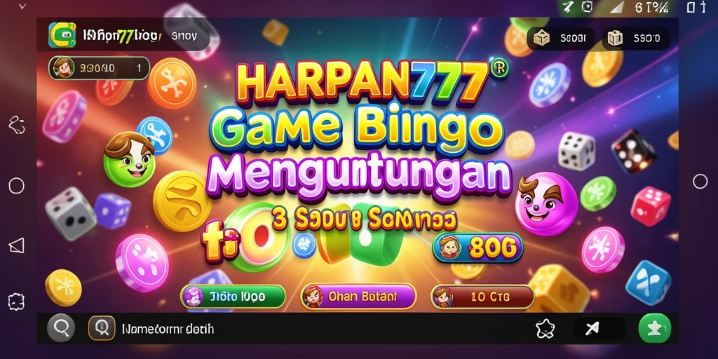 Screenshot <strong>HARAPAN777</strong> menampilkan gameplay Bingo yang seru dengan pemain aktif.