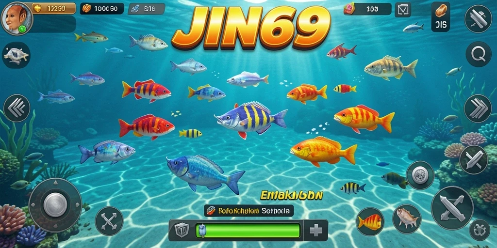 Screenshot JIN69 menampilkan aksi seru dalam permainan Tembak Ikan.