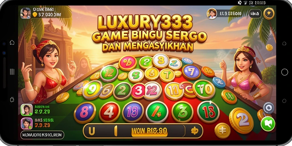 Screenshot gameplay LUXURY333 yang menunjukkan suasana permainan Bingo yang seru.