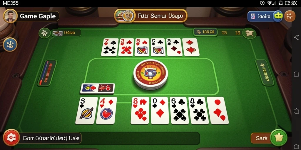 Tampilan menarik dalam game Gaple yang menghibur.