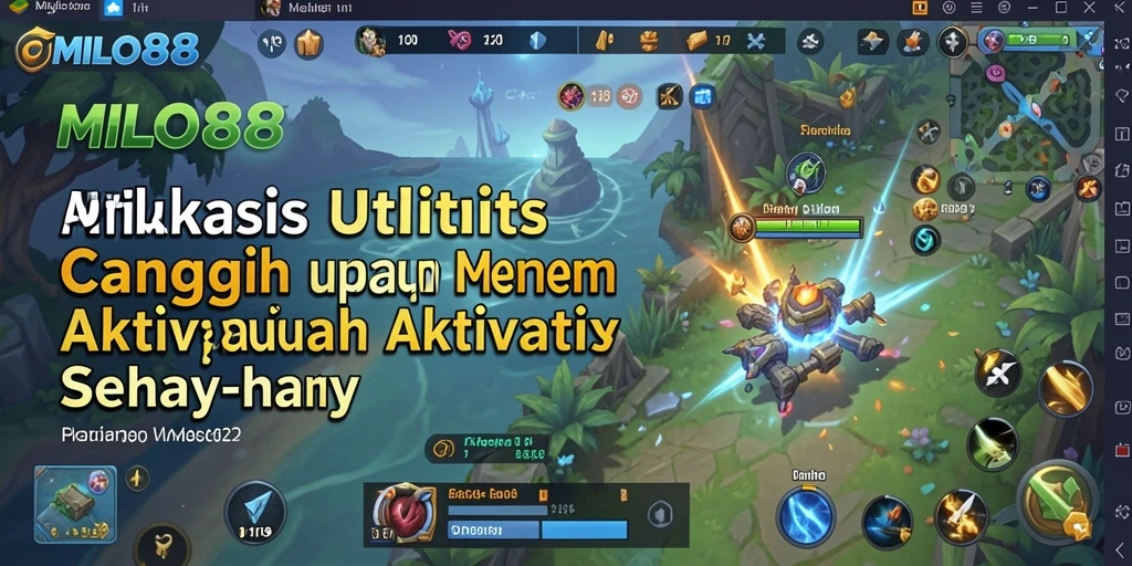 Screenshot utama menunjukkan antarmuka user-friendly MILO88.