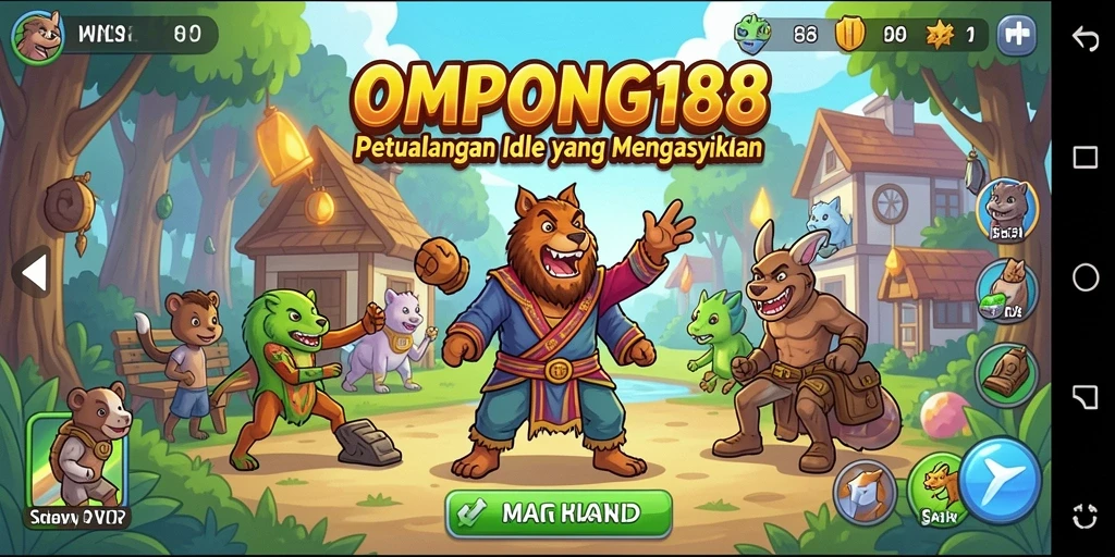 Tampilan gameplay OMPONG188 yang menarik dan mengasyikkan.