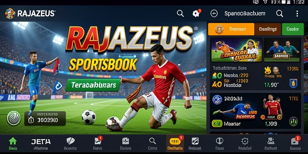 Tampilan menarik dari gameplay Sportsbook RAJAZEUS yang menghibur.