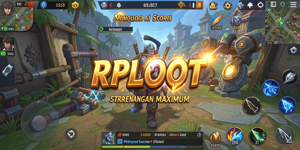 Tampilan gameplay RPLOOT yang penuh strategi dan perencanaan.
