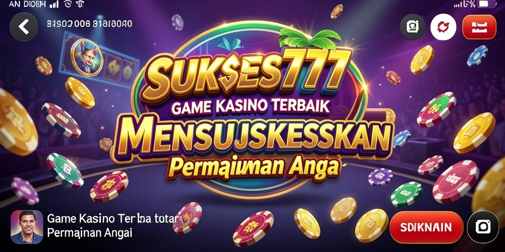 Gameplay SUKSES777 menampilkan aksi kasino yang mendebarkan.