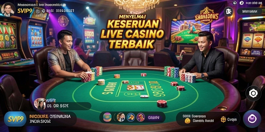 Gameplay menarik di SVIP9 dengan dealer live yang profesional.
