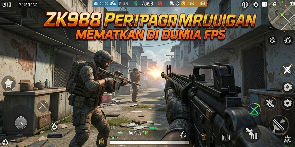 Tangkapan layar menunjukkan aksi seru dalam game FPS.