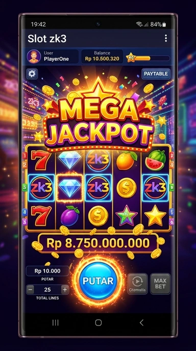 Tampilan aplikasi zk3 yang modern dan intuitif.